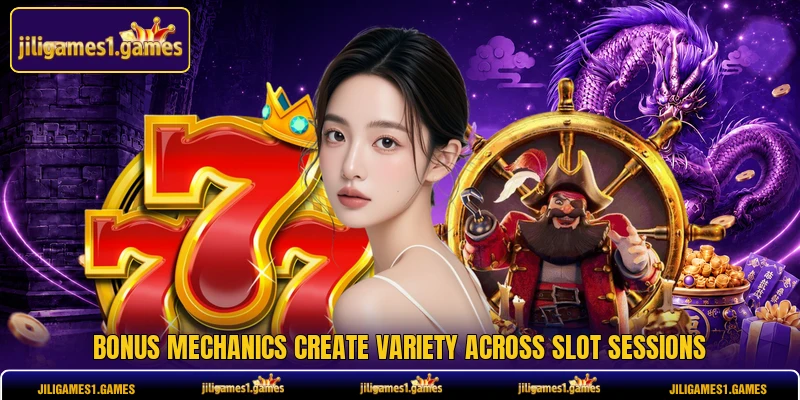 Bonus mechanics create variety across slot sessions