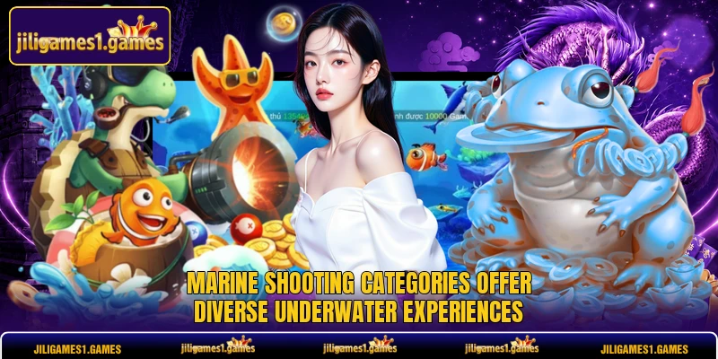 Marine shooting categories offer diverse underwater experiences