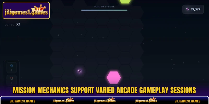 Gameplay systems support continuous arcade progression effectively