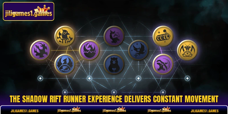 The Shadow Rift Runner experience delivers constant movement